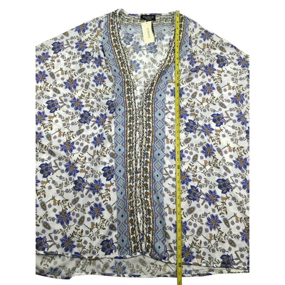 Anthropologie Feathers by Tolani Kimono Top OS Floral BOHO Dainty Girly Festival - Picture 16 of 16